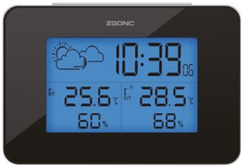 Termómetro multifuncional Despertador electrónico multifuncional Previsión del tiempo