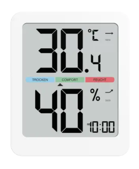 Medidor electrónico de temperatura y humedad, pronóstico del tiempo, despertador electrónico